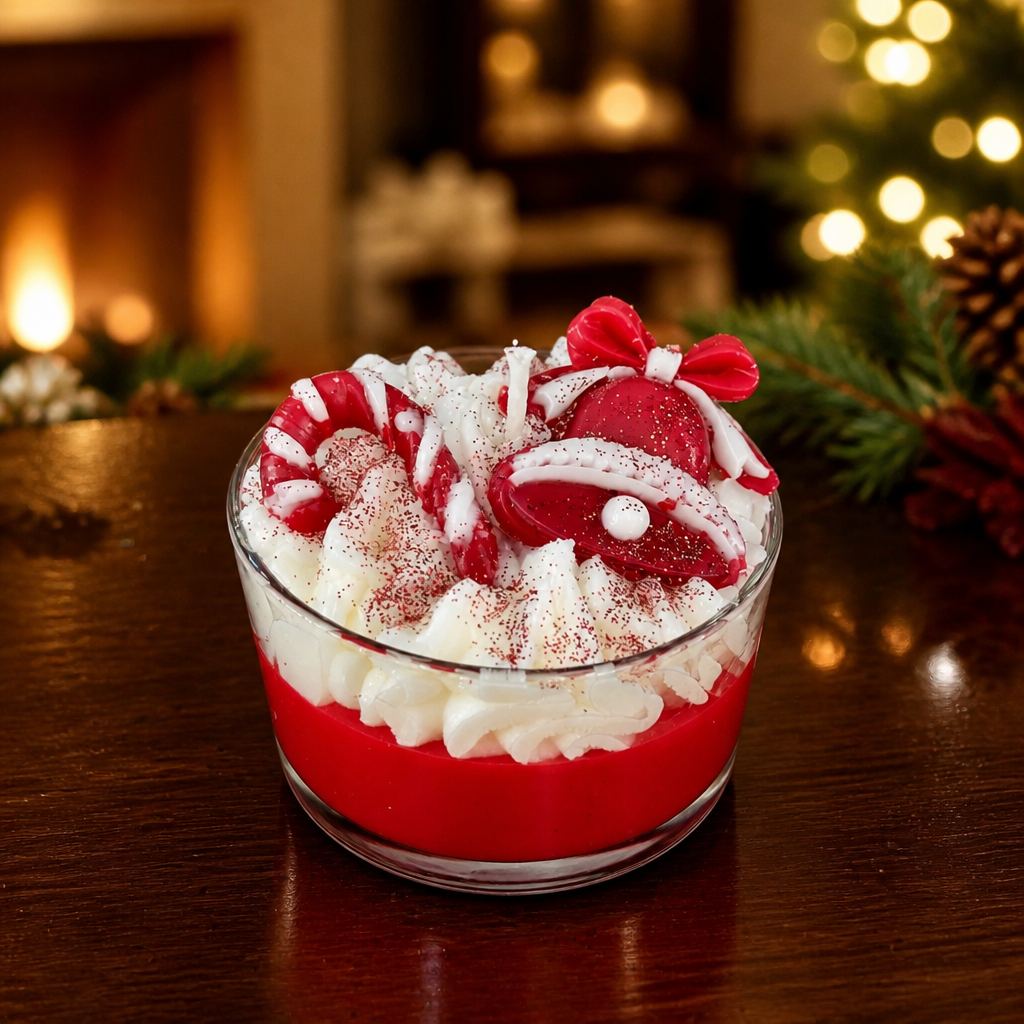 ​«Christmas Magic: Χειροποίητο Χριστουγεννιάτικο Κερί Dessert»