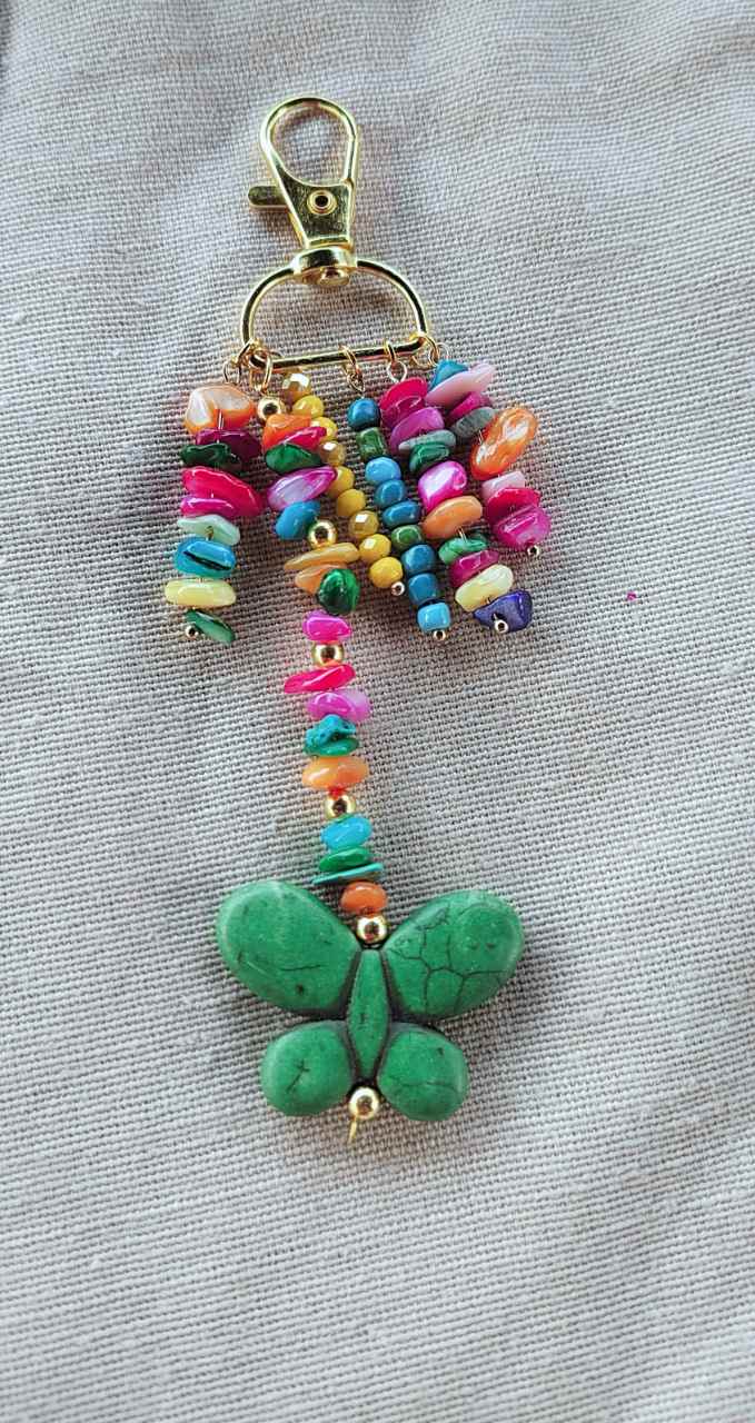 Bag Charm / Keychain με χάντρες 🌈