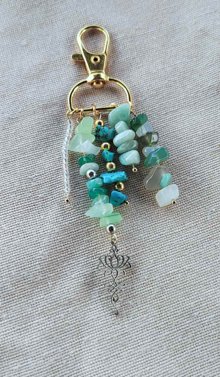 Bag Charm / Keychain με χάντρες 🌈