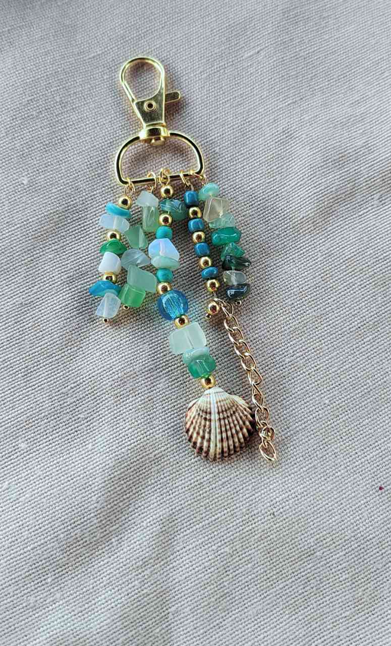 Bag Charm / Keychain με χάντρες 🌈